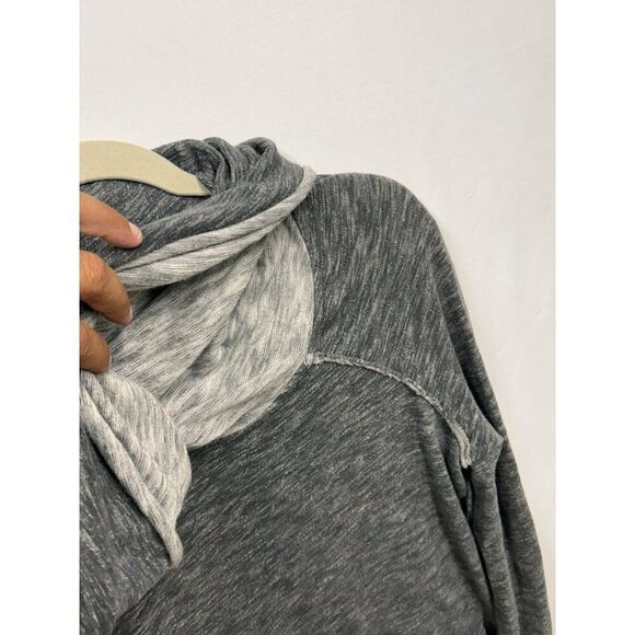 Free People Beach Two Body Beach Womens Grey Long Sleeve Cowl Neck Pullover Swea - Picture 5 of 10